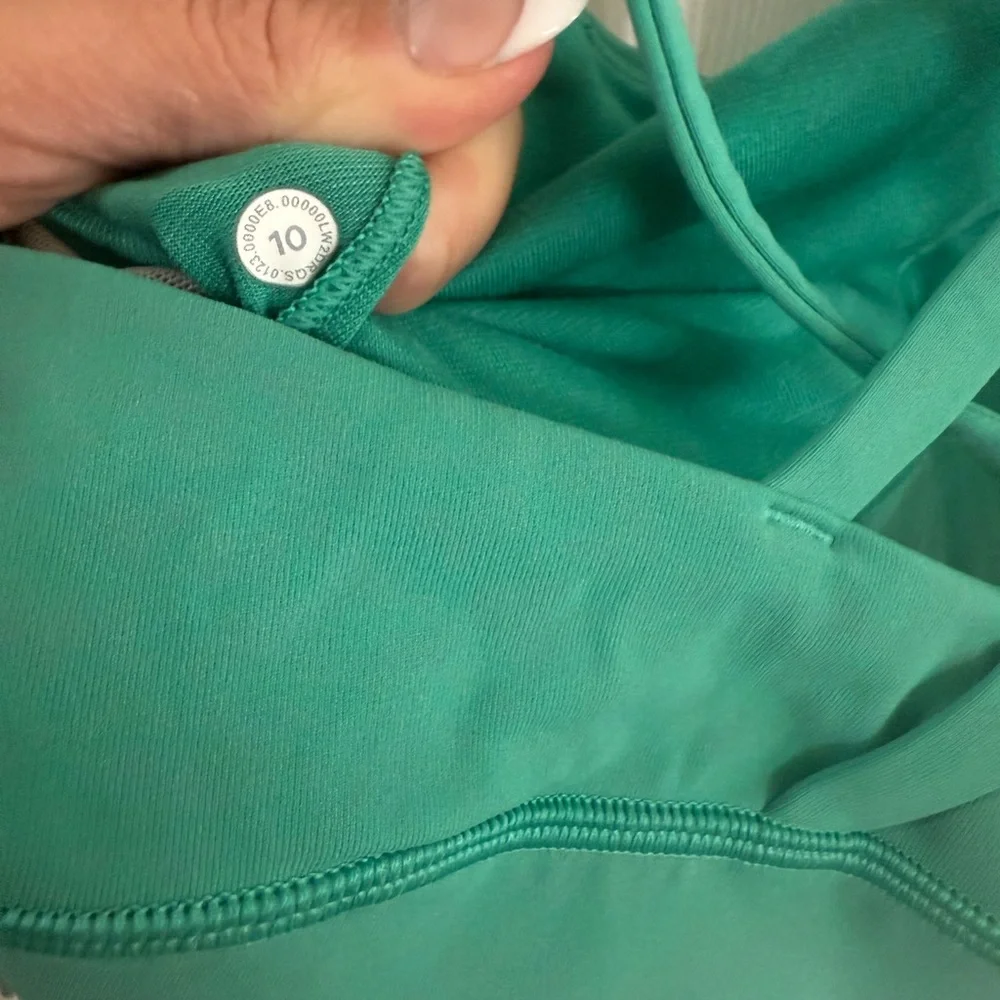 Women's Green LULULEMON Sports Bra - Picture 3 of 3
